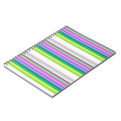 Carnet Bandes de néon colorées chaudes (Côté gauche)