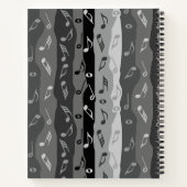 Carnet Bandes de notes musicales (Dos)