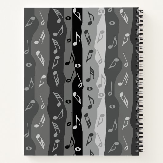 Carnet Bandes de notes musicales (Dos)