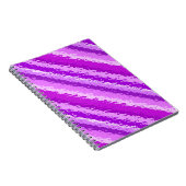 Carnet Bandes de verre - nuances améthyste violet (Côté Droit)