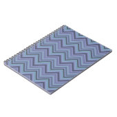 Carnet Bandes de zigzag gris bleu (Côté gauche)