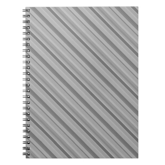 Carnet Bandes diagonales grises (Devant)