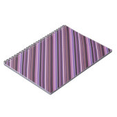 Carnet Bandes diagonales mauves (Côté gauche)