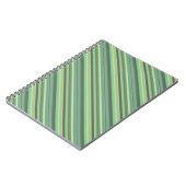 Carnet Bandes diagonales vert olive (Côté gauche)