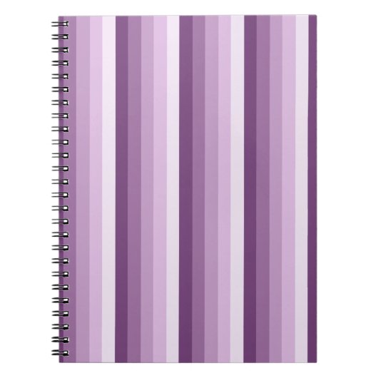 Carnet Bandes d'ombre prune violette (Devant)