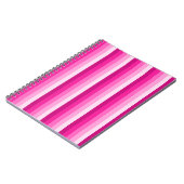 Carnet Bandes d'ombre rose chaud (Côté gauche)