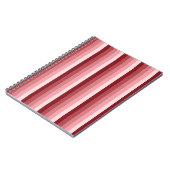 Carnet Bandes d'ombre rouges (Côté gauche)