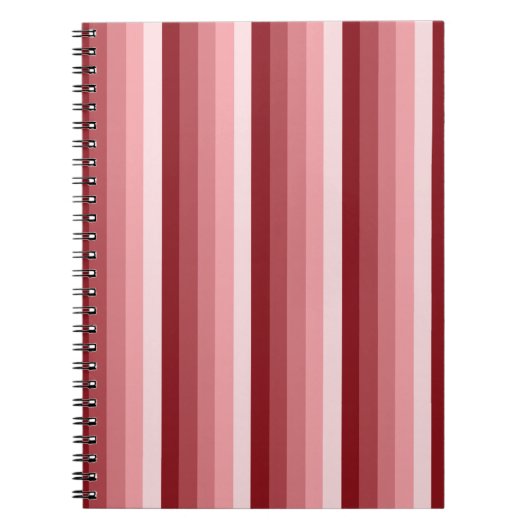 Carnet Bandes d'ombre rouges (Devant)