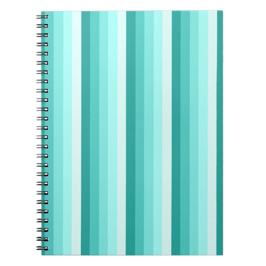 Carnet Bandes d'ombre turquoise (Devant)