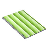 Carnet Bandes d'ombre vert citron (Côté Droit)