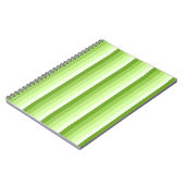 Carnet Bandes d'ombre vert citron (Côté gauche)