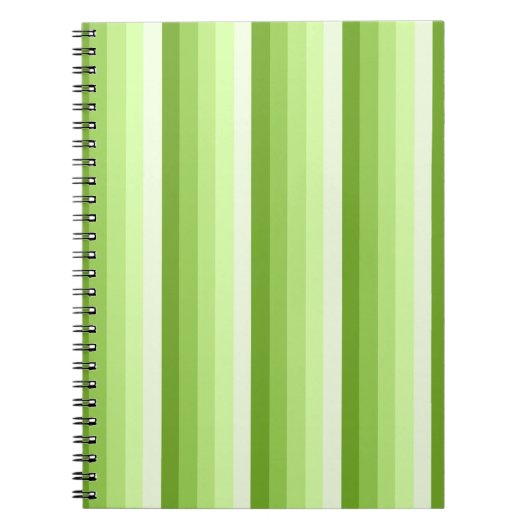 Carnet Bandes d'ombre vert citron (Devant)