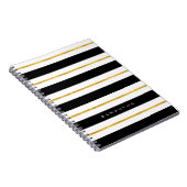 Carnet Bandes d'or et de noir (Côté Droit)