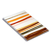 Carnet Bandes géométriques, aquarelle orange (Côté Droit)