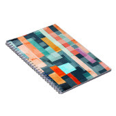 Carnet Bandes géométriques multicolores, motif tendance. (Côté Droit)