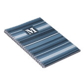 Carnet Bandes gris monogramme (Côté Droit)