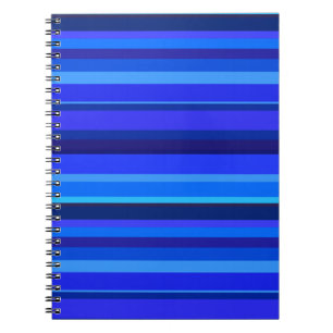Carnet Bandes horizontales bleues