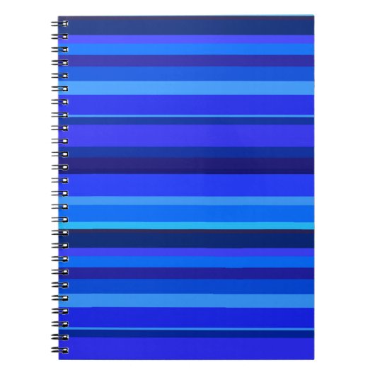 Carnet Bandes horizontales bleues (Devant)