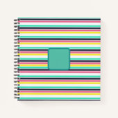 Carnet Bandes horizontales colorées (Devant)
