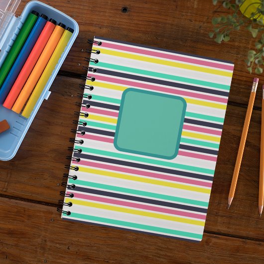 Carnet Bandes horizontales colorées