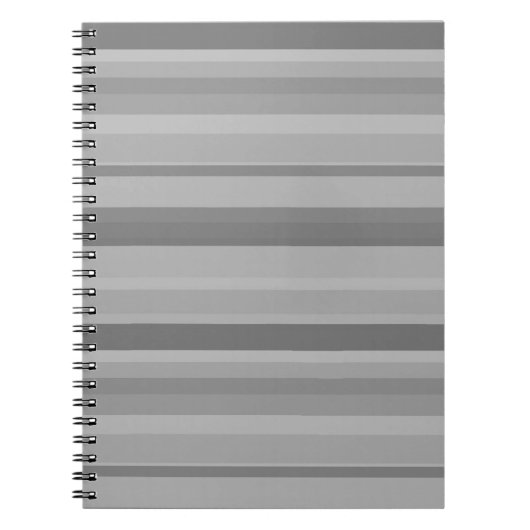 Carnet Bandes horizontales grises (Devant)