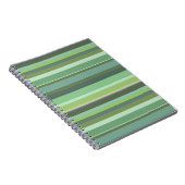Carnet Bandes horizontales vert olive (Côté Droit)
