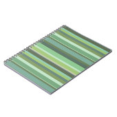 Carnet Bandes horizontales vert olive (Côté gauche)