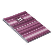 Carnet Bandes mauve monogrammes (Côté Droit)