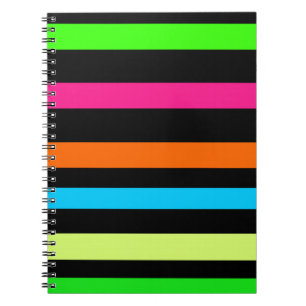 Carnet Bandes néon