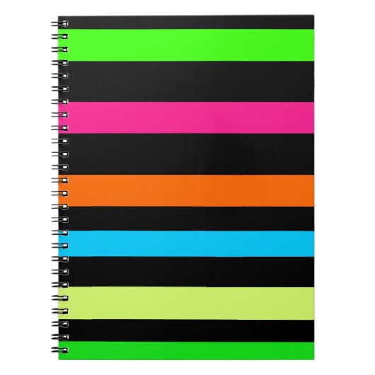 Carnet Bandes néon (Devant)