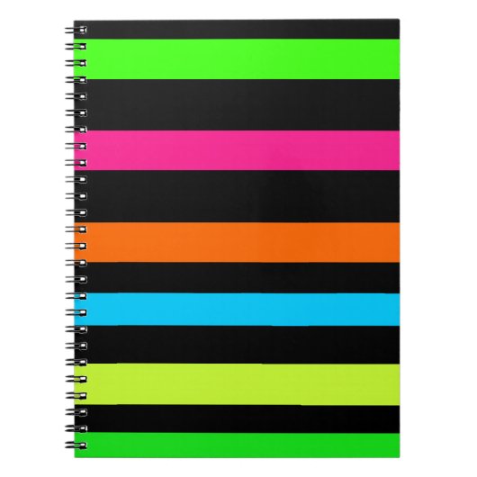 Carnet Bandes néon (Devant)
