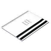 Carnet Bandes noires et blanches (Côté gauche)