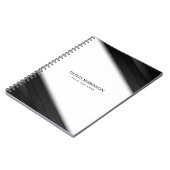 Carnet Bandes noires Lignes minces or (Côté gauche)