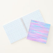 Carnet Bandes Peintes Turquoise Rose violet (Intérieur)