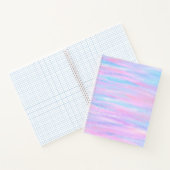 Carnet Bandes Peintes Turquoise Rose violet (Intérieur)