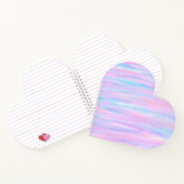 Carnet Bandes Peintes Turquoise Rose violet (Intérieur)