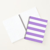 Carnet Bandes pourpres, Blancs, Motif rayé (Intérieur)