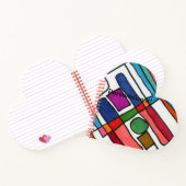 Carnet Bandes rectangulaires chaudes et cool avec accent (Intérieur)