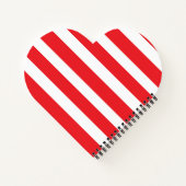 Carnet Bandes rouges et blanches (Dos)