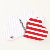 Carnet Bandes rouges et blanches (Intérieur)