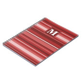Carnet Bandes rouges monogrammes (Côté gauche)