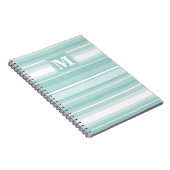 Carnet Bandes vertes de menthe monogramme (Côté Droit)