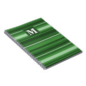 Carnet Bandes vertes monogrammes (Côté Droit)