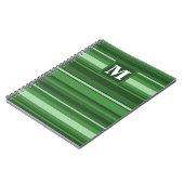 Carnet Bandes vertes monogrammes (Côté gauche)