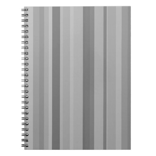 Carnet Bandes verticales grises (Devant)