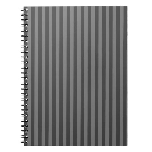 Carnet Bandes verticales monochromes gris poli (Devant)