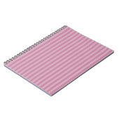 Carnet Bandes verticales monochromes rose poli (Côté gauche)