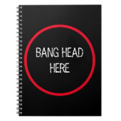 Carnet Bang Head Here - Funky Stress Relief (Devant)