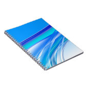 Carnet Bannière Arrière - plan bleu Abstrait (Côté Droit)