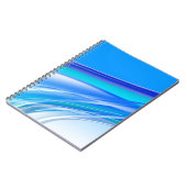 Carnet Bannière Arrière - plan bleu Abstrait (Côté gauche)
